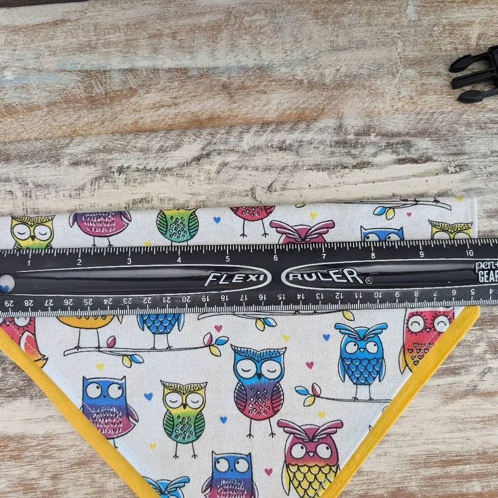 Hand Crafted Over the Collar Pet/Dog Bandanas Set of 3, Size Medium